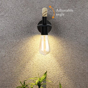 Rustora Retro Hemp Rope Wall Lamp