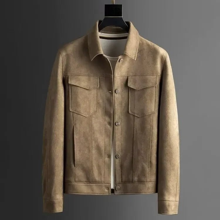 Velveno Men's Chamois Leather Jacket - Aries x Rose