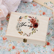 TimberCraft Wooden Personalized Wedding Memory Box