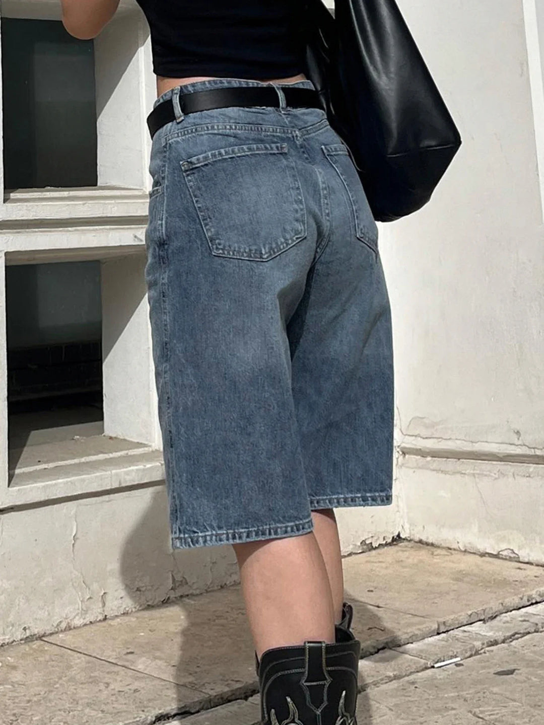 Rockmore Y2K Low-Rise Jeans Shorts (Jorts)