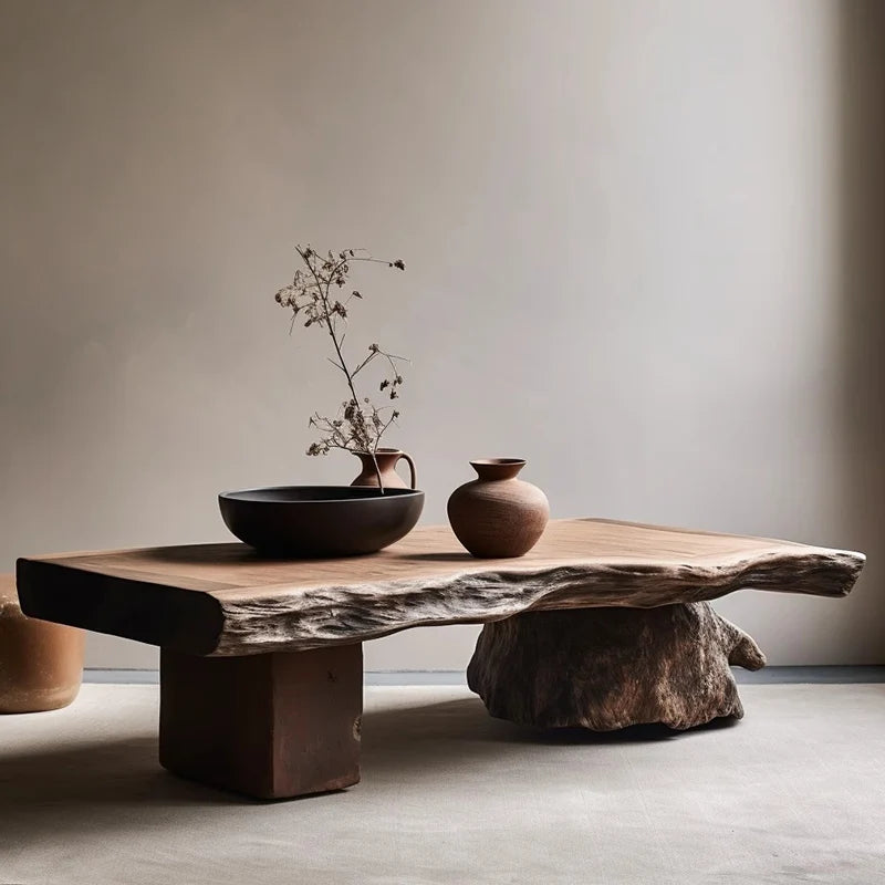 Aesthetic Wood Coffee Table Antique Designer Modern Living Room Decoration Coffee Table Unique Service Meubles Home Furniture