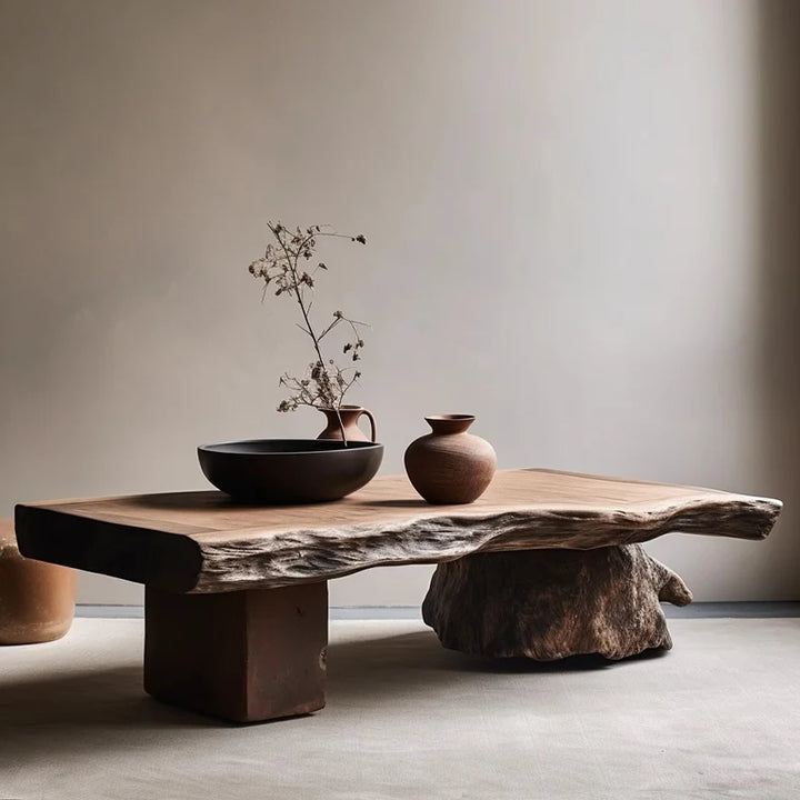 Aesthetic Wood Coffee Table Antique Designer Modern Living Room Decoration Coffee Table Unique Service Meubles Home Furniture