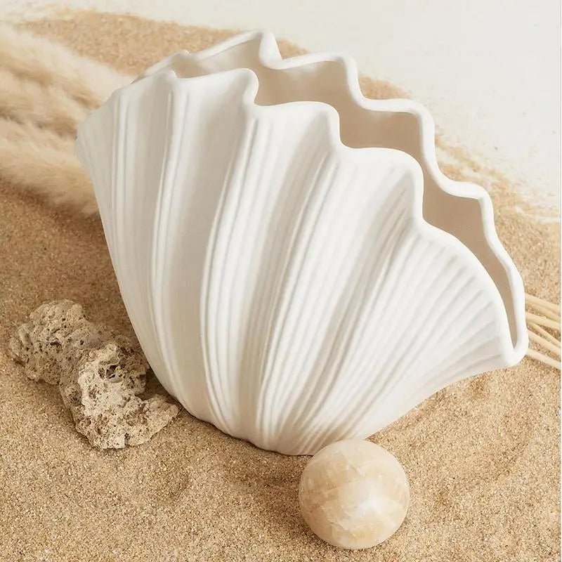 Seabloom Ceramic Shell Vase - Aries x Rose