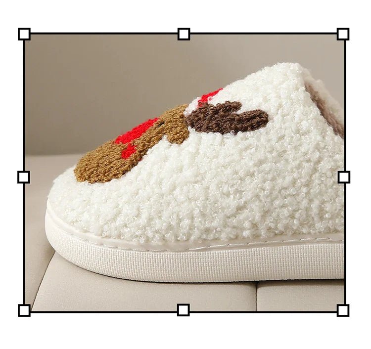 FrostyElk Christmas Cotton Slippers - Aries x Rose