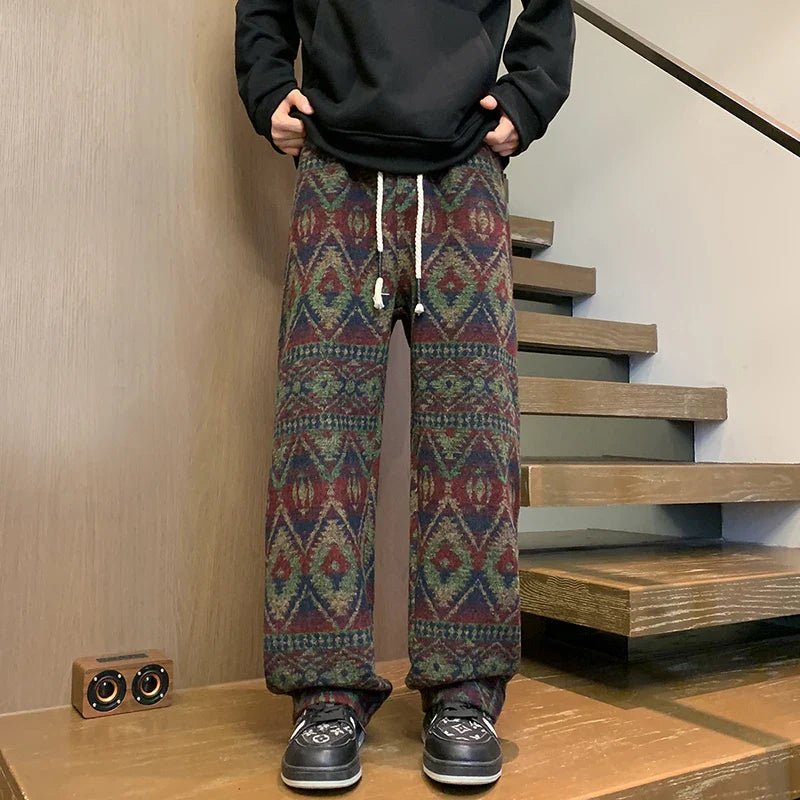 Ethnos Knit Wide - Leg Pants - Aries x Rose