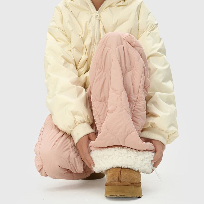 Quilted Wide Leg Pants - Aries x Rose