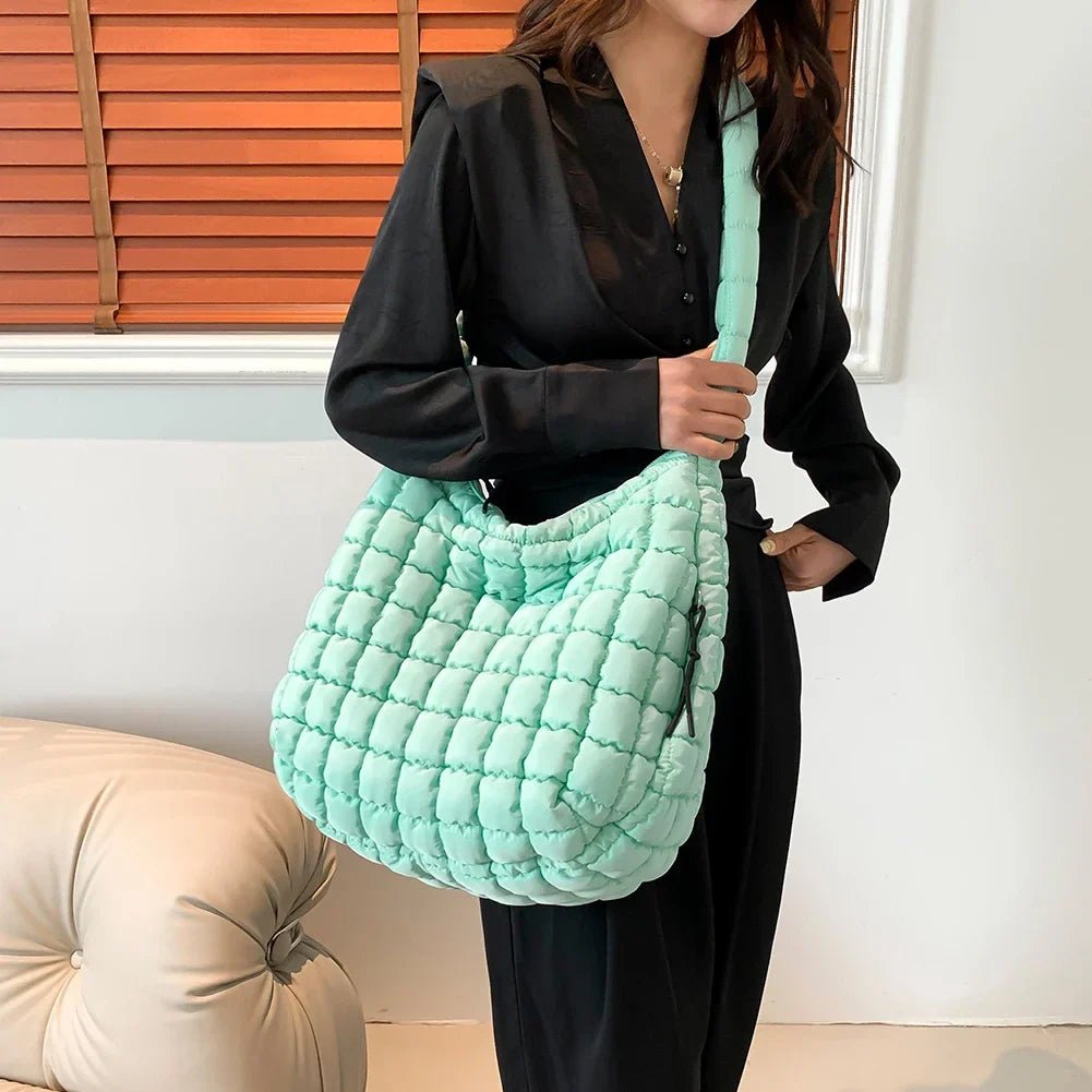 Quilvia Puffer Shoulder Bag - Aries x Rose