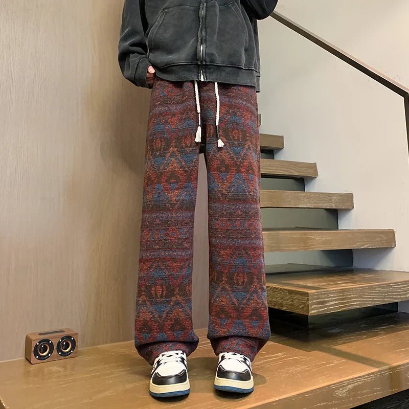 Ethnos Knit Wide - Leg Pants - Aries x Rose