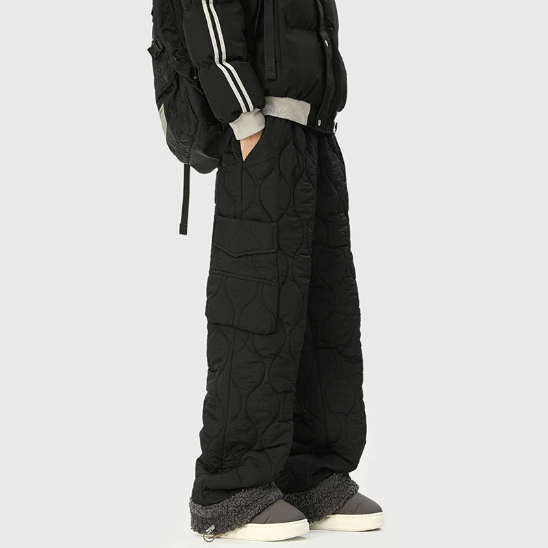 Quilted Wide Leg Pants - Aries x Rose
