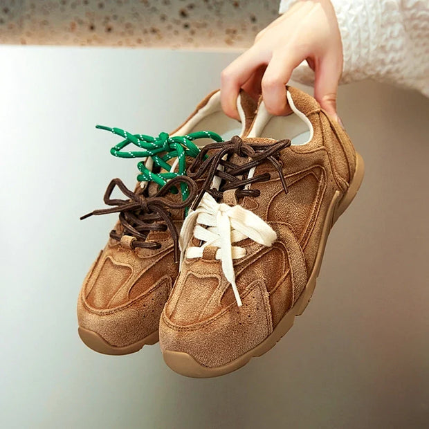 Lorecci Genuine Suede Sneakers
