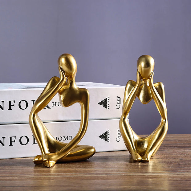 3 Piece Abstract Figurines