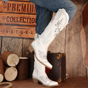 Lunara Wide-Calf Knee-High Cowboy Boots for Women