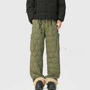 Quilted Wide Leg Pants