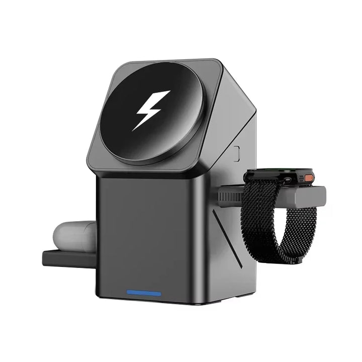 2025 New Automatic Touch Magnetic Multi-function 3 in 1 Wireless Charger for Iphone 16 15 14 13 Pro Max Iwatch Airpods Charger