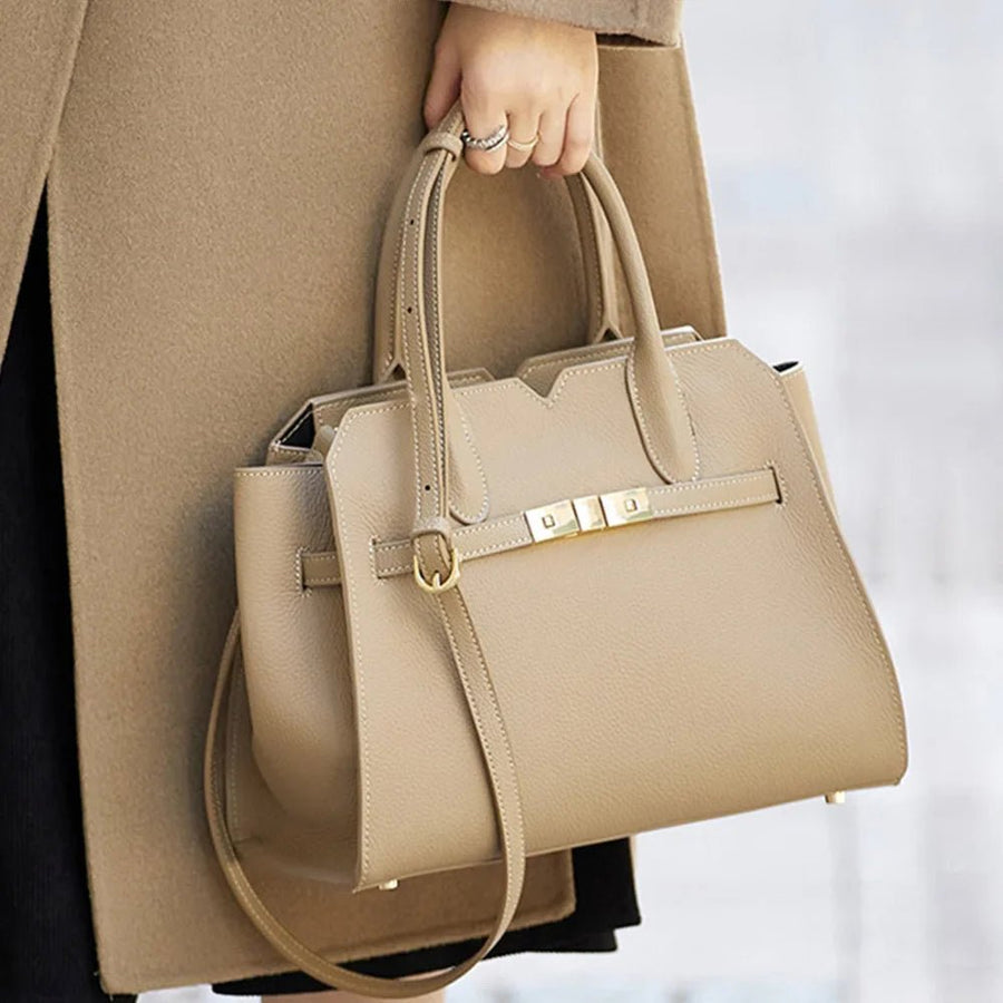 Mirelle Top - Grain Leather Handbag - Aries x Rose