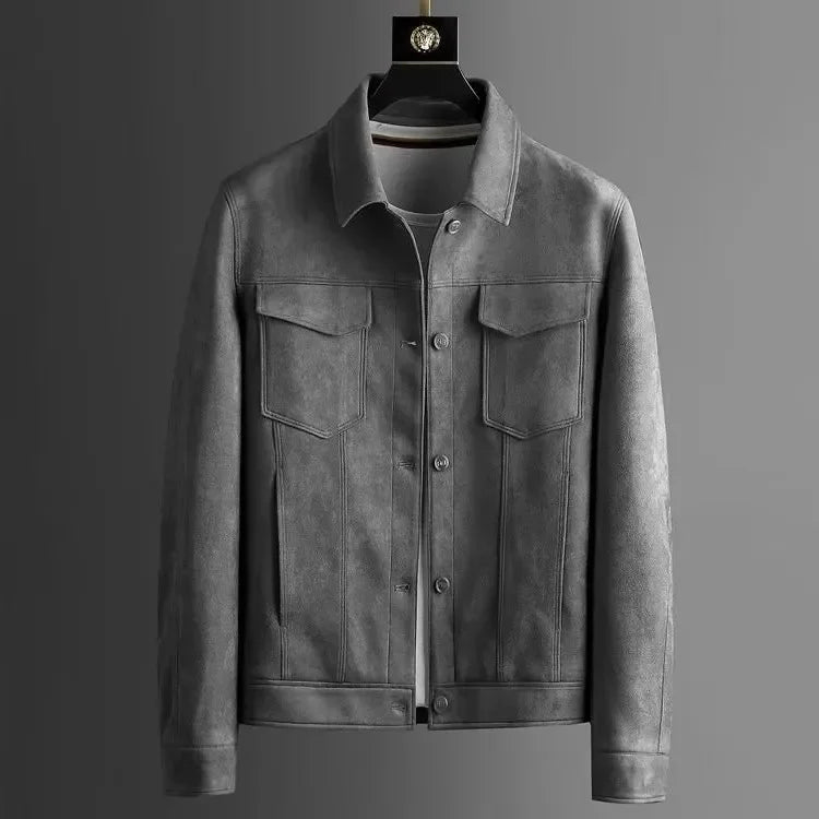Velveno Men's Chamois Leather Jacket - Aries x Rose
