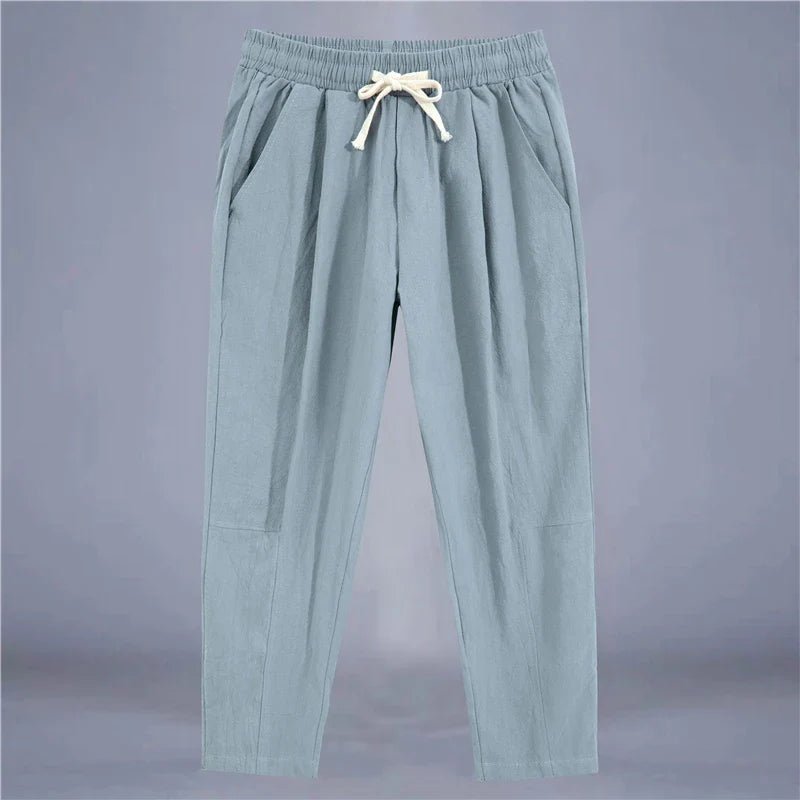 Arden Cotton - Linen Drawstring Pants - Aries x Rose