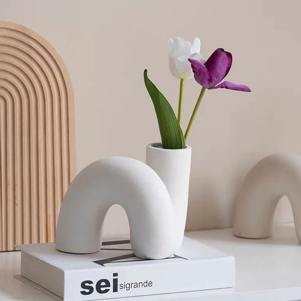 Modern Ceramic Abstract Vase