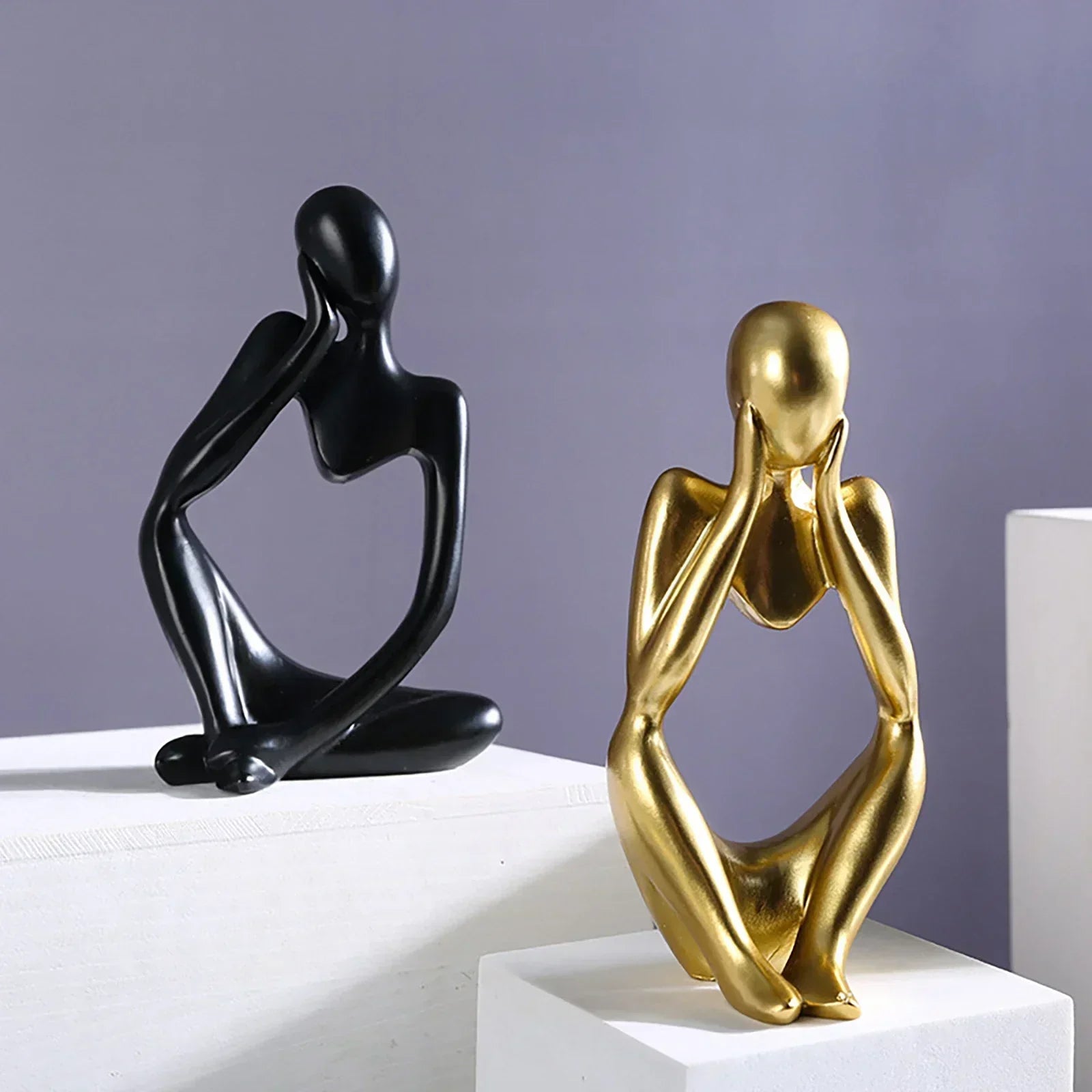 3 Piece Abstract Figurines - Aries x Rose