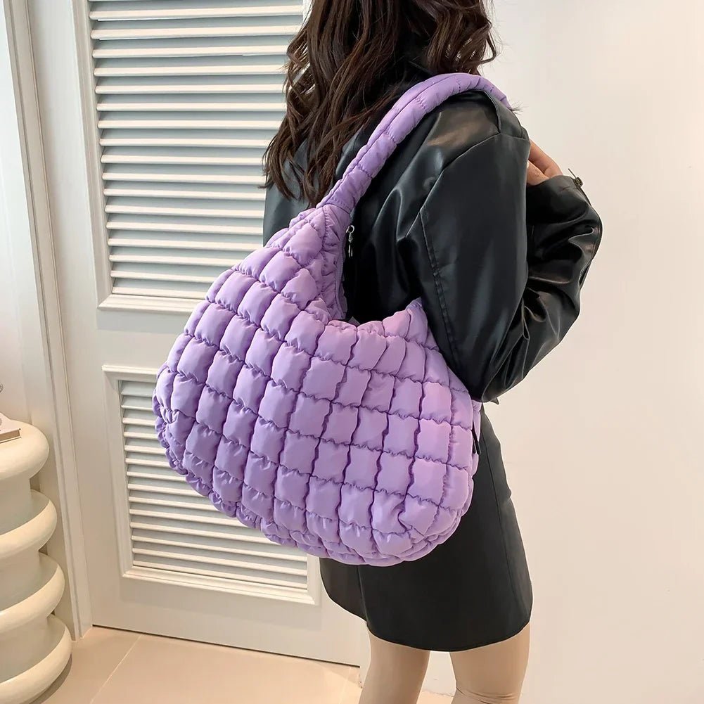 Quilvia Puffer Shoulder Bag - Aries x Rose