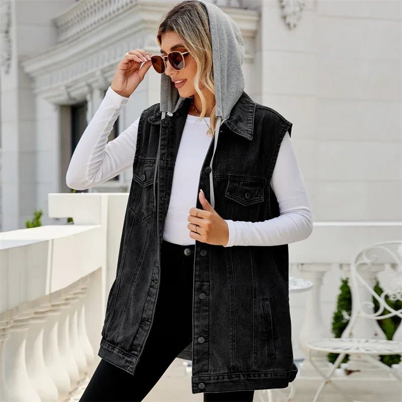 VantaVogue Denim Vest - Aries x Rose