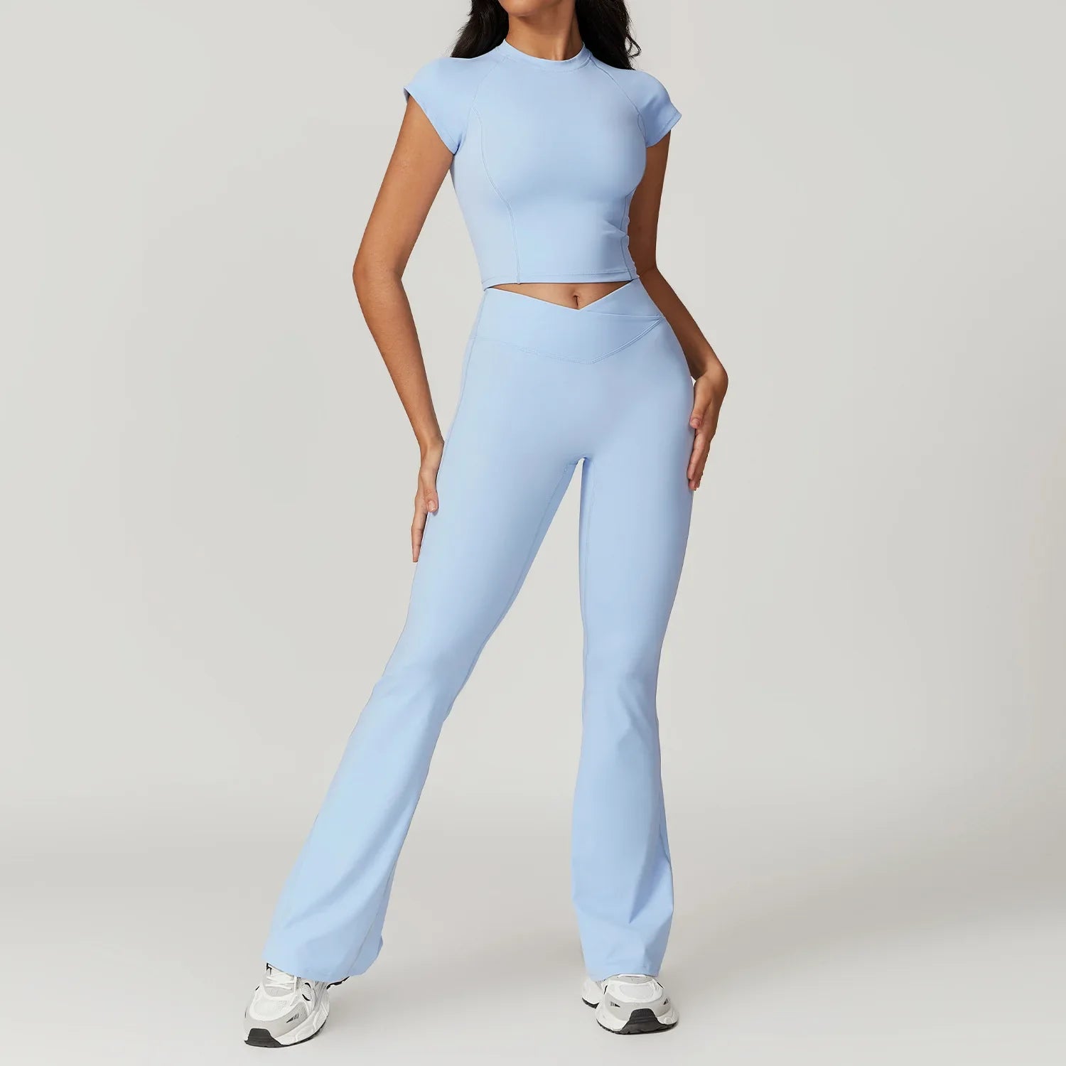 Athliva Women’s Flared Yoga Pants - Aries x Rose