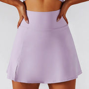CloudHide High-Waist Tennis Skirt Shorts (Skort)