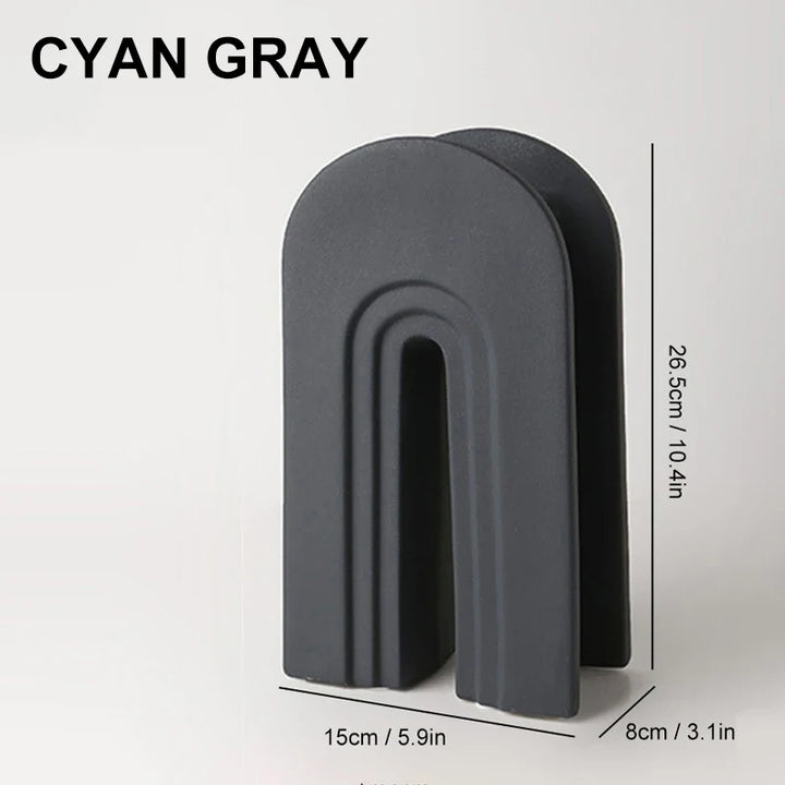 Nordic Ceramic Geometric Vase