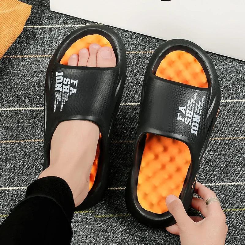 Zayno Men’s Massage Sole Recovery Slides - Aries x Rose