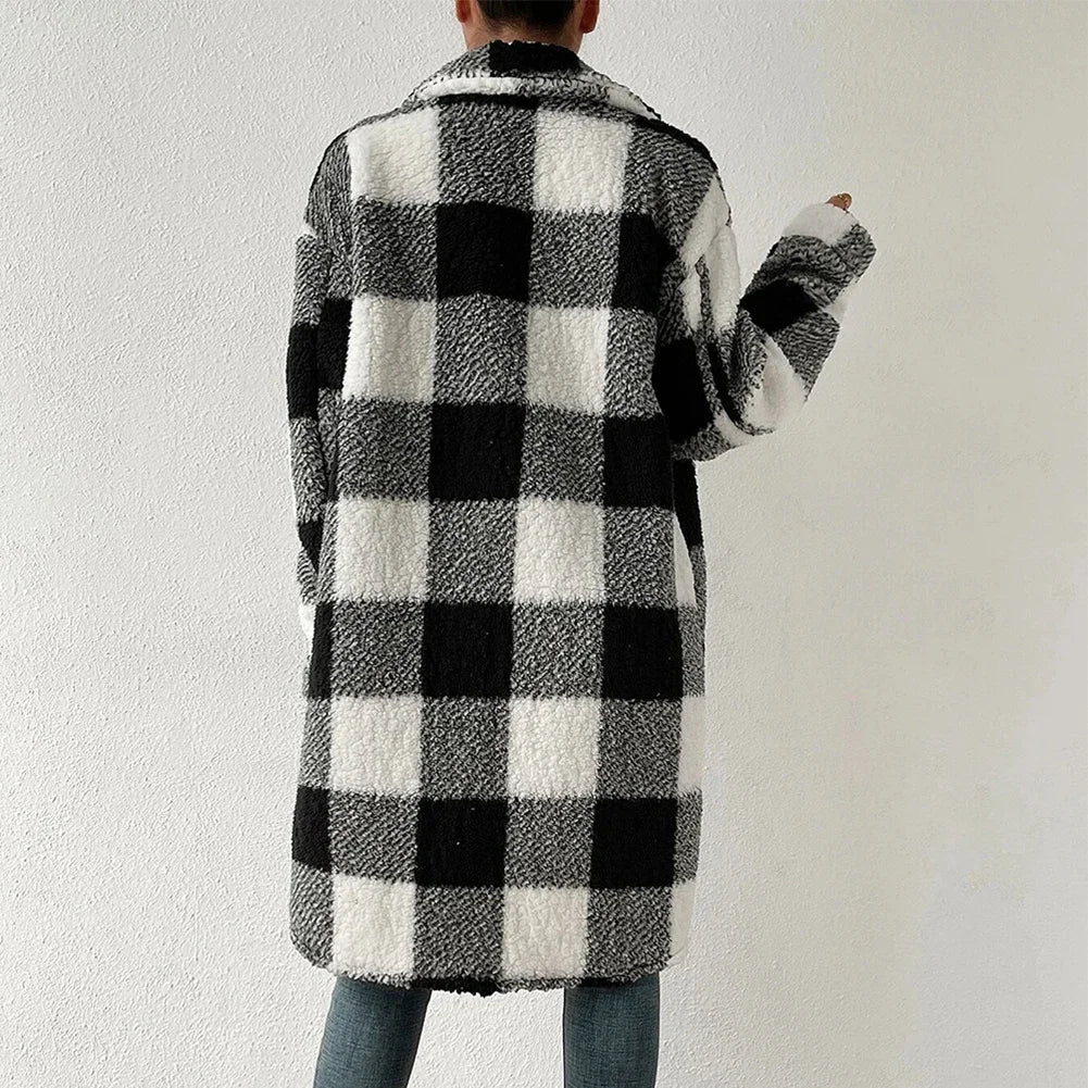 Tartan Fleece Plaid Shirt Jacket (Shacket) - Aries x Rose