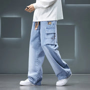 Denvara Men’s Wide-Leg Cargo Jeans