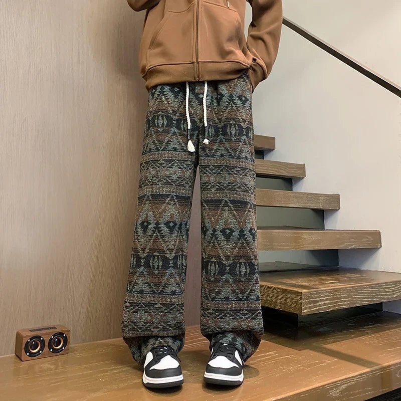 Ethnos Knit Wide - Leg Pants - Aries x Rose
