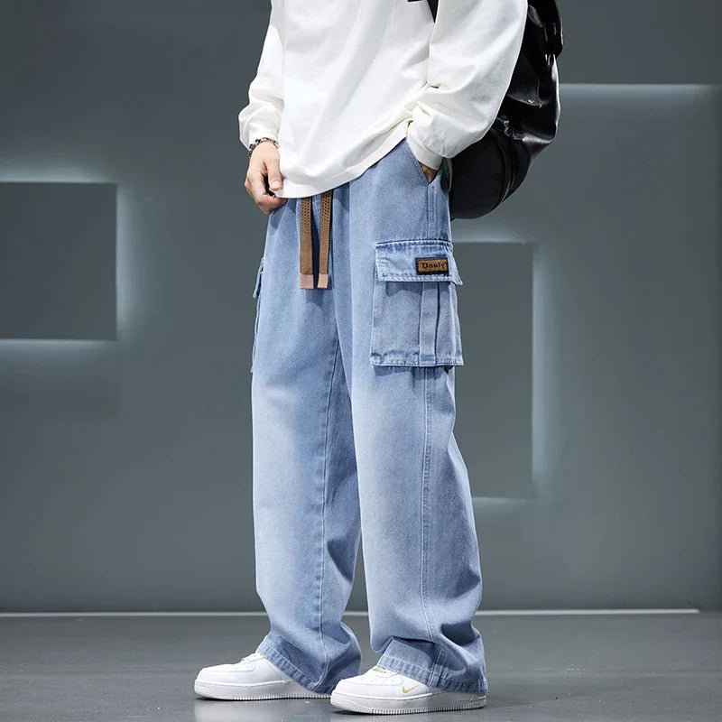 Denvara Men’s Wide - Leg Cargo Jeans - Aries x Rose