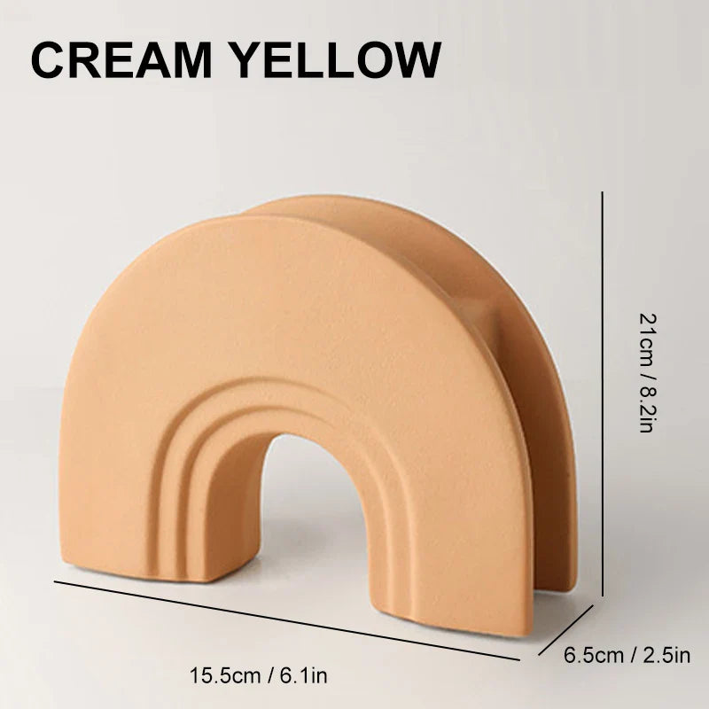 Nordic Ceramic Geometric Vase