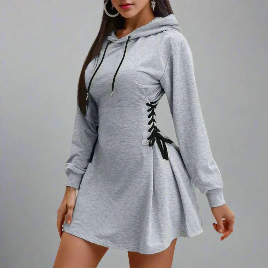 Lacevia Hoodie Dress - Aries x Rose