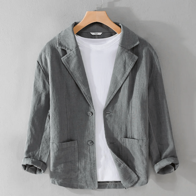 Beaumont Men's Linen Blazer - Aries x Rose
