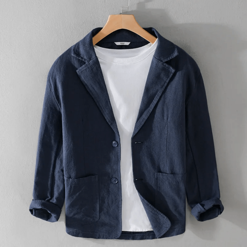 Beaumont Men's Linen Blazer - Aries x Rose