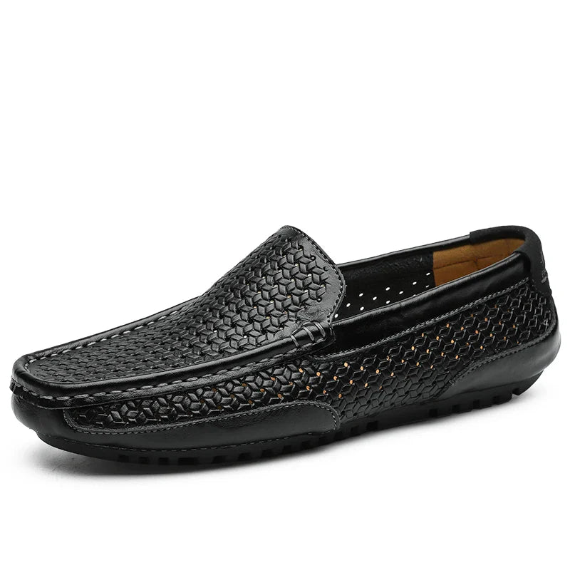 Lucio Fontana Genuine Leather Loafers - Aries x Rose