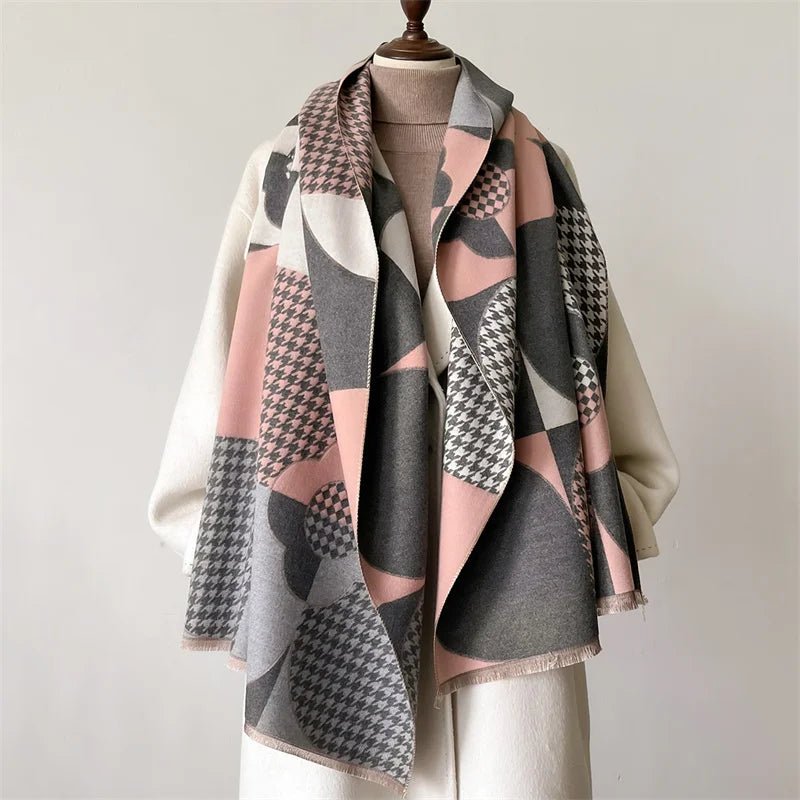 Velvessa Women’s Cashmere Winter Scarf - Aries x Rose