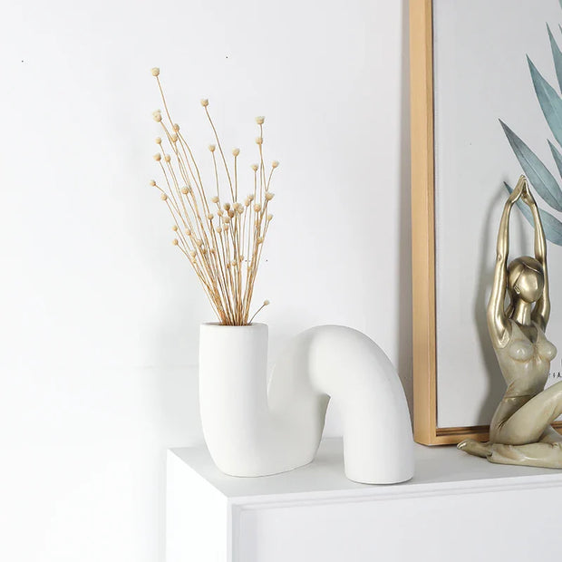 Modern Ceramic Abstract Vase