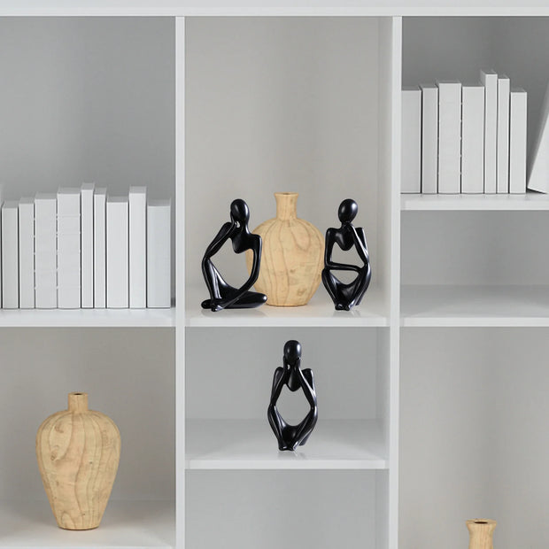 3 Piece Abstract Figurines
