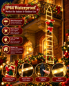 Climbing Santa LED Rope Ladder Christmas Decoration