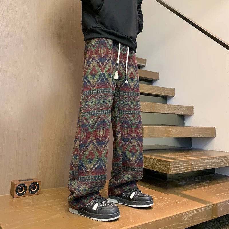 Ethnos Knit Wide - Leg Pants - Aries x Rose