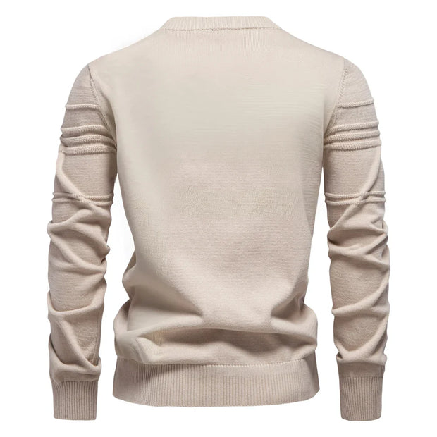 Strivon Striped Knit Sweater