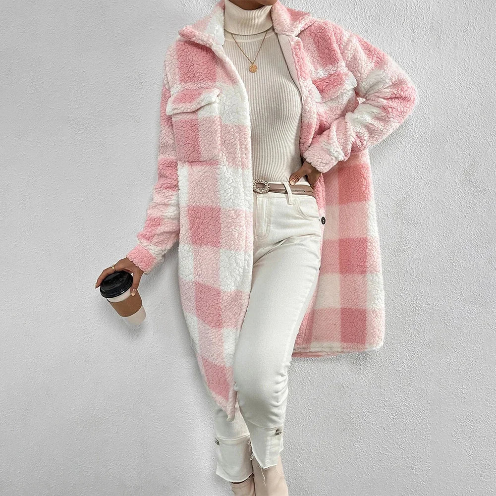 Tartan Fleece Plaid Shirt Jacket (Shacket) - Aries x Rose