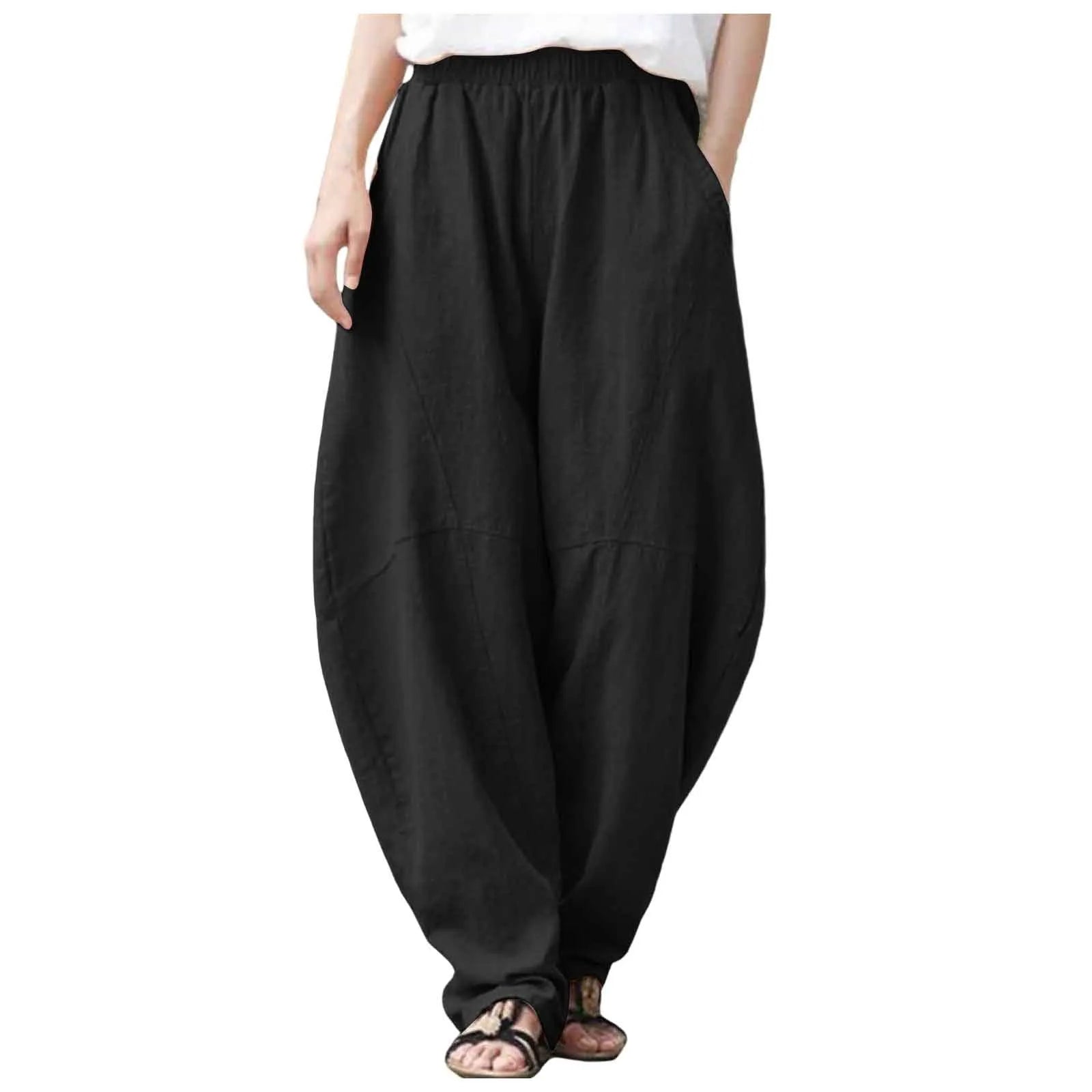 Eloria Linen Harem Pants - Aries x Rose