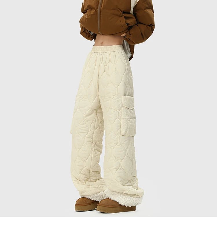 Quilted Wide Leg Pants - Aries x Rose