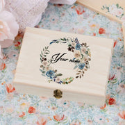 TimberCraft Wooden Personalized Wedding Memory Box