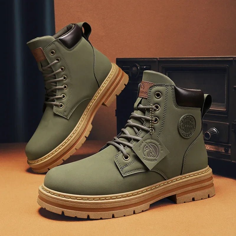 Doc Martens Inspired IronTread Work Boots - Aries x Rose