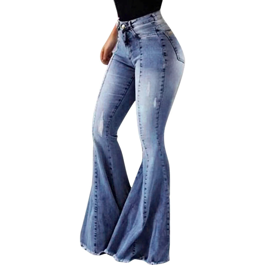 Selvara High - Waist Bell Bottoms - Aries x Rose